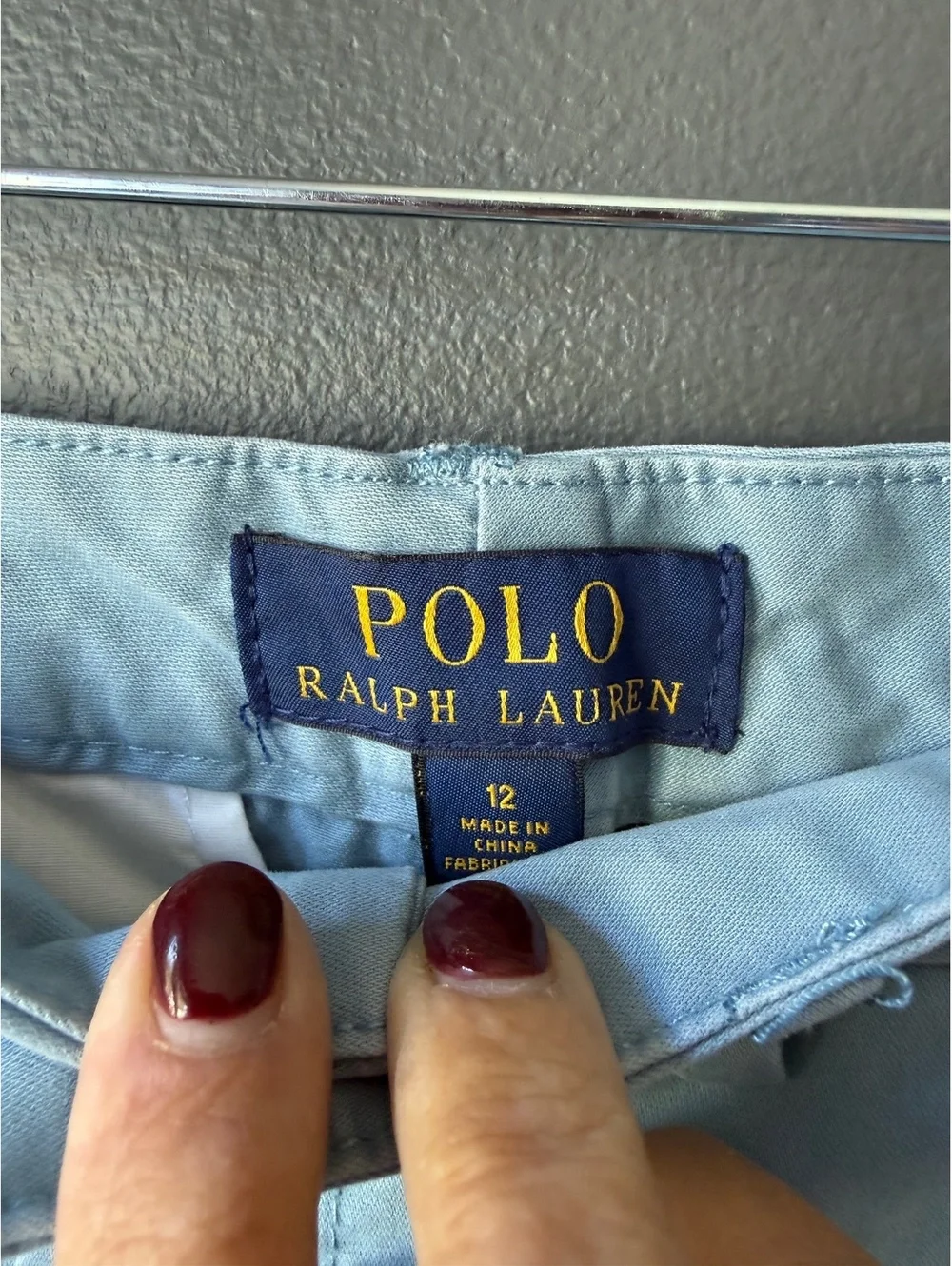 Polo Ralph Lauren Light Blue Classic Fit Chino Pants Size 12